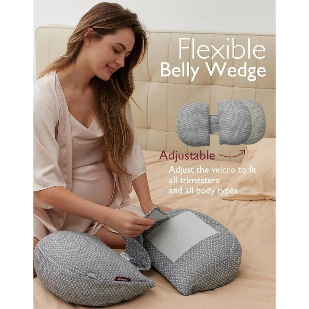 Luv Lap Pregnancy Pillow Support for Hips Belly & Back Wedge Sleeping Adjustable